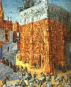 Jean Fouquet The Building of a Cathedral Spain oil painting artist